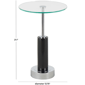 9th & Pike® Glam Black Marble Accent Table - image 3