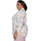 Plus Size Alfred Dunner Vintage Charm Tie Sleeve Tropical Blouse - image 4
