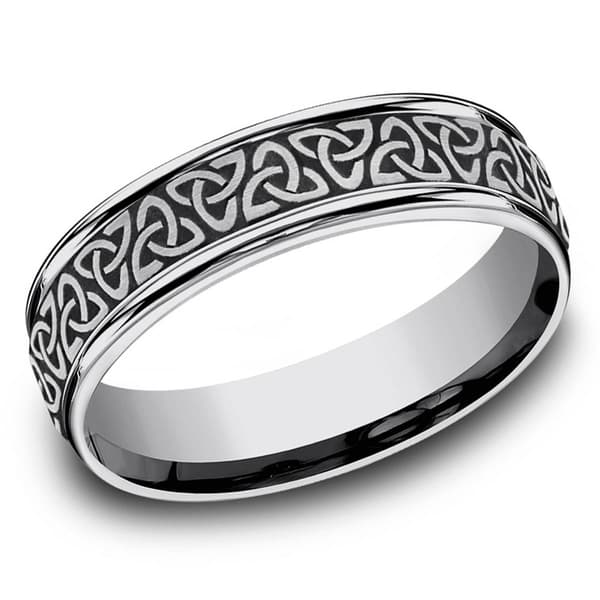 Mens Endless Affection&#40;tm&#41; 6mm Tungsten Celtic Knot Band - image 