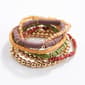 Ashley Cooper&#40;tm&#41; 7pc. Gold Plated Disc & Beaded Stretch Bracelets - image 1