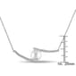 Gemstone Classics™ Pearl & Sapphire Bypass Necklace - image 4