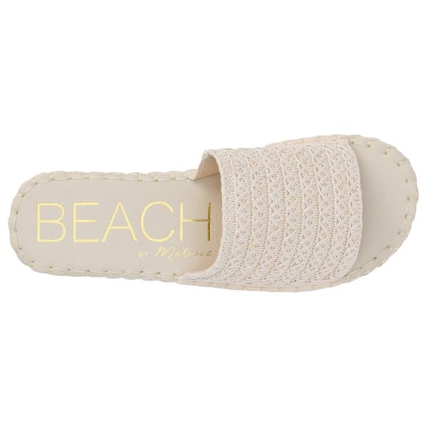 Womens Beach by Matisse Del Mar Platform Slide Sandals