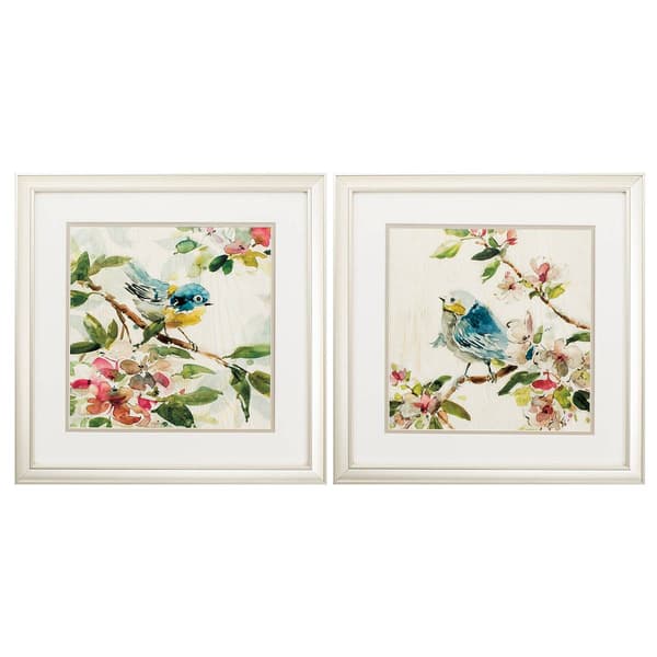 Birds And Blossoms Wall Decor Set Of 2 - image 