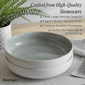 Sango Resona Moss/Cream Large Ceramic Serving Bowl - Set of 2 - image 3