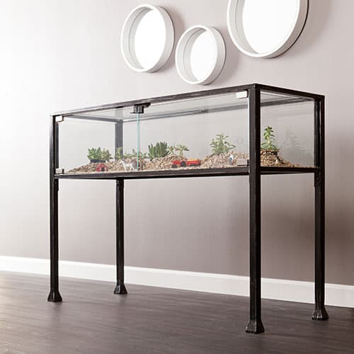 Southern Enterprises Terrarium Display Console Table - image 
