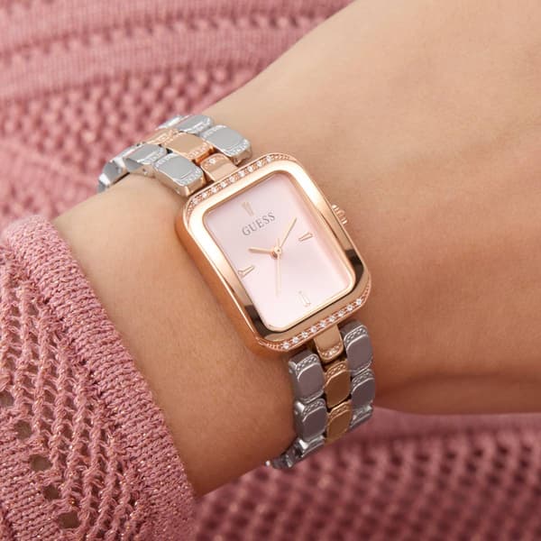 Womens Guess Watches® Two-Tone Rose Gold Analog Watch - GW0865L5