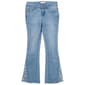 Girls &#40;7-12&#41; Squeeze Floral Inset Frayed Hem Flare Jeans - image 1