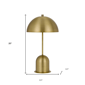 HomeRoots 20in. Antiqued Brass Novelty Desk Lamp with Dome Shade - image 2