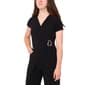 Womens MSK Short Sleeve Solid Wrap Jumpsuit - image 4