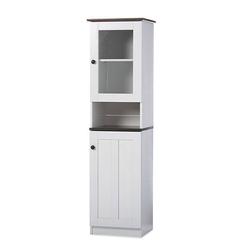 Baxton Studio Lauren Buffet & Hutch Kitchen Cabinet