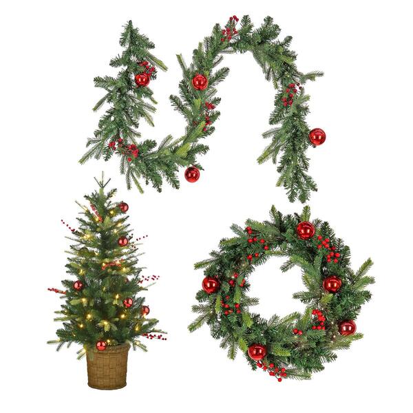 National Tree Feel Real&#40;R&#41; Scotch Creek Pre-Lit Fir Assortment - image 