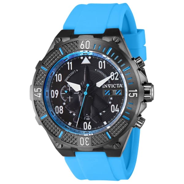 Mens Invicta Aviator Gunmetal Black Dial Quartz Watch - 39898 - image 