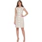 Womens Tommy Hilfiger Sleeveless Tile Knit Dress w/Button Trim - image 1