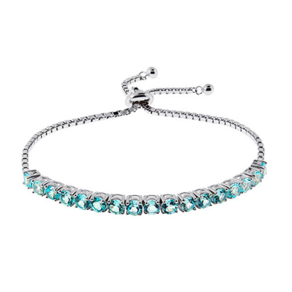 Gemstones Classics&#40;tm&#41; 4ctw. Genuine Topaz Sterling Bracelet - image 