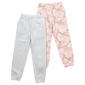 Girls (7-16) No Comment 2pk. Camo/Marled Fleece Lined Joggers - image 1