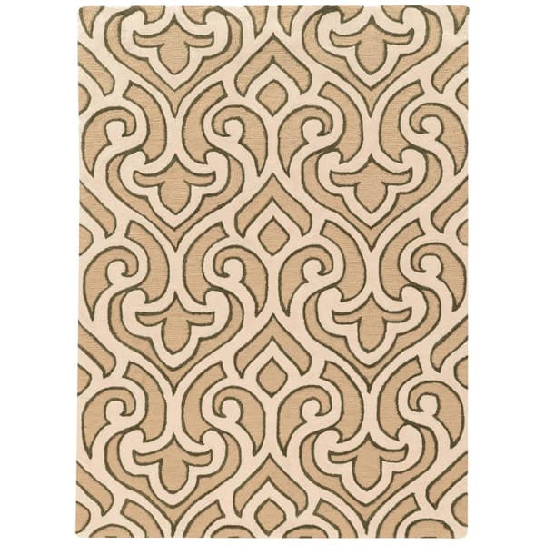 Linon Trio Collection Damask Accent Rug - 2x3 - image 