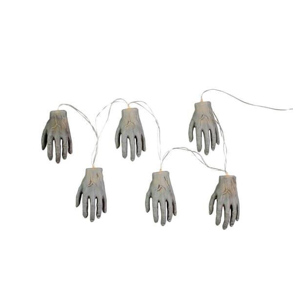 Northlight Seasonal Skeleton Hands Halloween Light - Set of 6 - image 