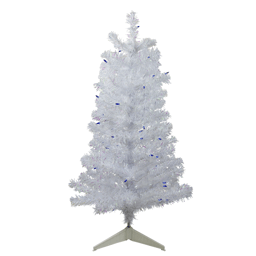Northlight 3ft. Pre-Lit White Iridescent Pine Christmas Tree