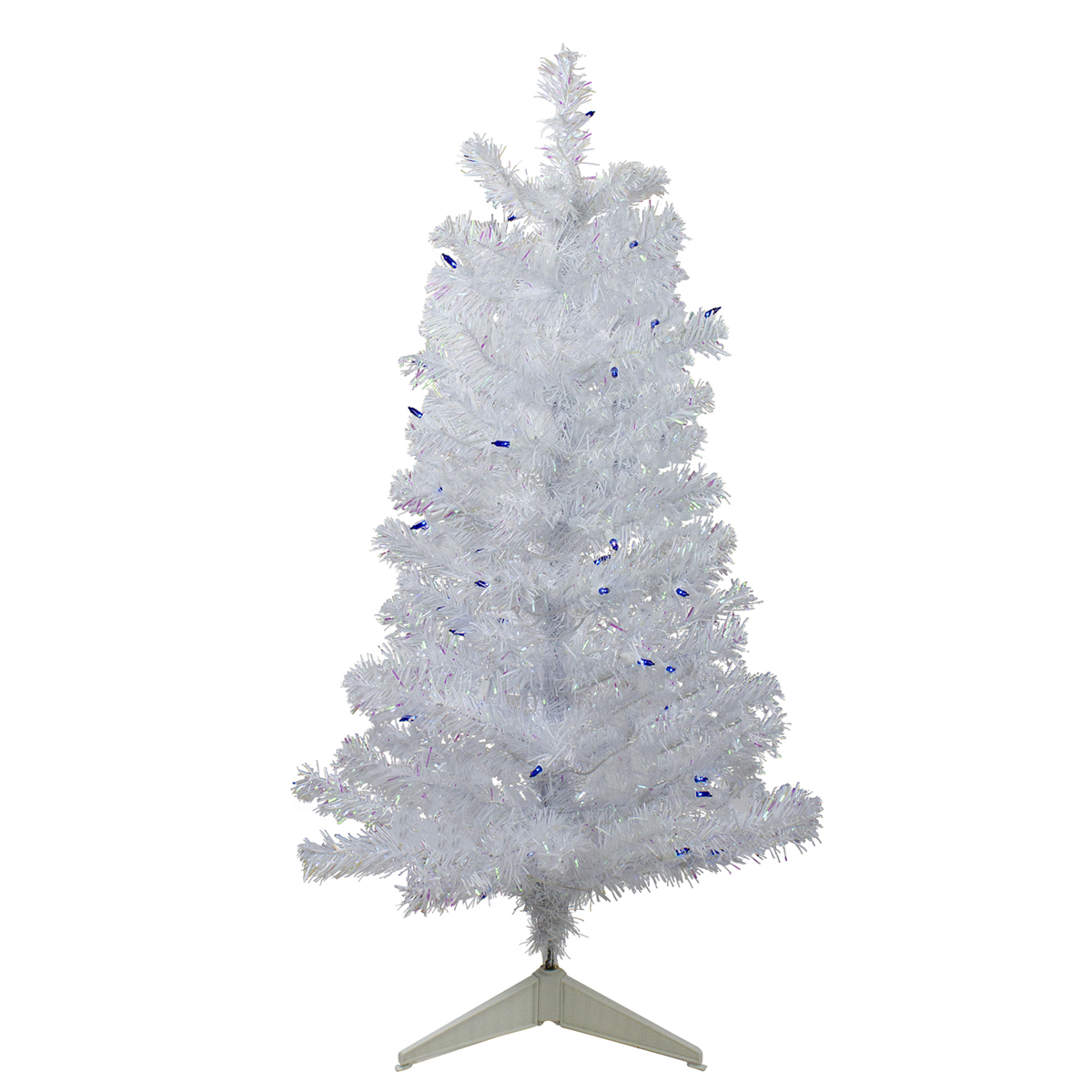 Northlight 3ft. Pre-Lit White Iridescent Pine Christmas Tree