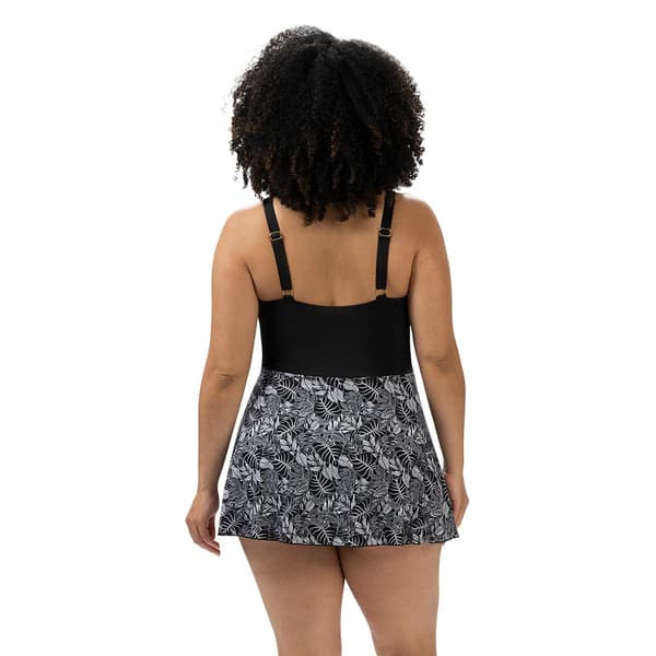 Womens Dolfin® Aquashape Botanical Scoop Neck Swimdress