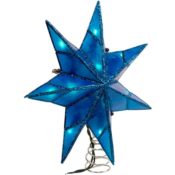 Kurt S. Adler 10-Light 7-Point Capiz Star Tree Top