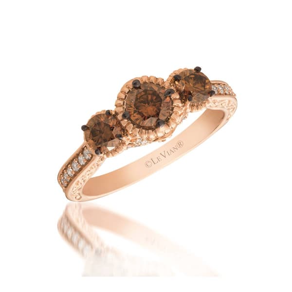 Le Vian Chocolatier&#40;R&#41; 14kt. Strawberry Gold&#40;R&#41; & Diamond Ring - image 