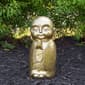 Northlight Seasonal 11.5in. Golden Buddhist Monk Garden Statue - image 2