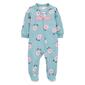 Baby Girl &#40;NB-9M&#41; Carters&#40;R&#41; Lil Sister Floral Fleece Sleeper - image 1