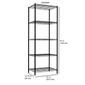 Home Basics 5 Tier Black Steel Wire Shelf - image 4