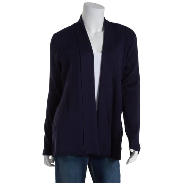 Womens 89th & Madison Long Sleeve Duster