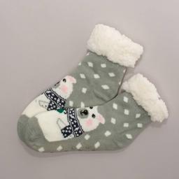 Womens Ella & Joy Sherpa Lined Polar Bear Cabin Socks