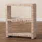 bali & pari Lucy Bohemian Woven Grasscloth Bookshelf - image 5