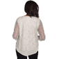 Petite Alfred Dunner Natural Instinct Popcorn Mesh Blouse - image 2