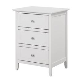 Passion Furniture Daniel 3-Drawer Nightstand