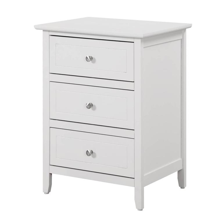 Passion Furniture Daniel 3-Drawer Nightstand