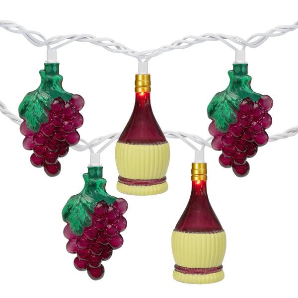 Northlight Seasonal 10ct. Grape & Wine Bottle Patio Lights - image 