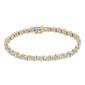 Haus of Brilliance Yellow Gold & White Gold S-Link Bracelet - image 2