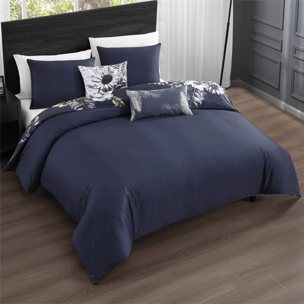 Bebejan Forget Me Not 5pc. Reversible Comforter Set