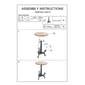 9th & Pike® Black Metal and Wood Coastal Accent Table - image 6