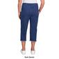 Womens Alfred Dunner Classics_S5 Denim Fringe Capri Pants - image 2