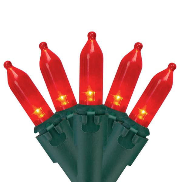 Northlight Seasonal 50ct. Red LED Christmas Lights - Green Wire