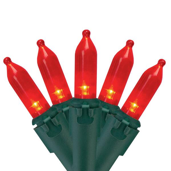Northlight Seasonal 50ct. Red LED Christmas Lights - Green Wire - image 