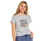 Womens Mountain Ridge Short Sleeve Daisy Crew Neck Graphic Tee - image 1