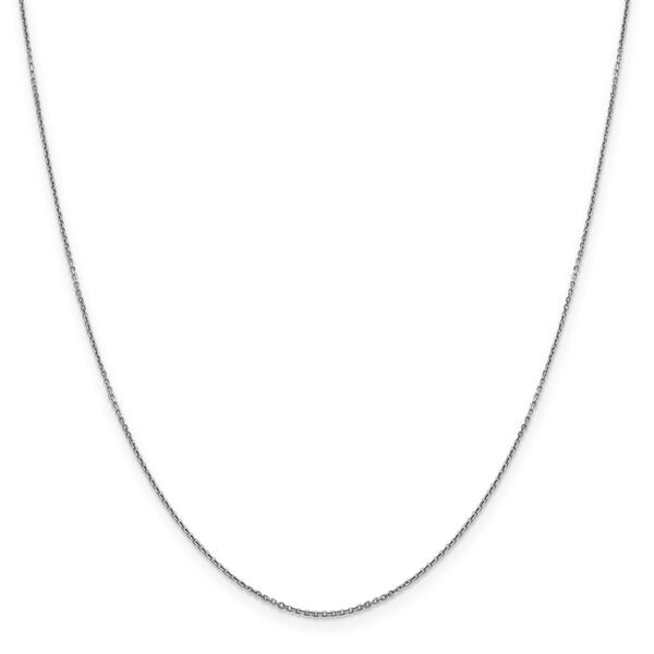 Gold Classics&#40;tm&#41;10kt. White Gold 0.90mm 20in. Chain Necklace - image 