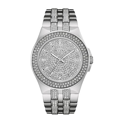Mens Bulova Crystal Watch - 96B235 - image 