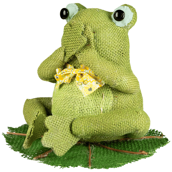 Northlight 7.5in. Sitting Speak No Evil Frog Decor