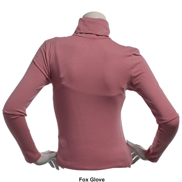 Juniors Aveto Long Sleeve Cotton Spandex Turtleneck Tee