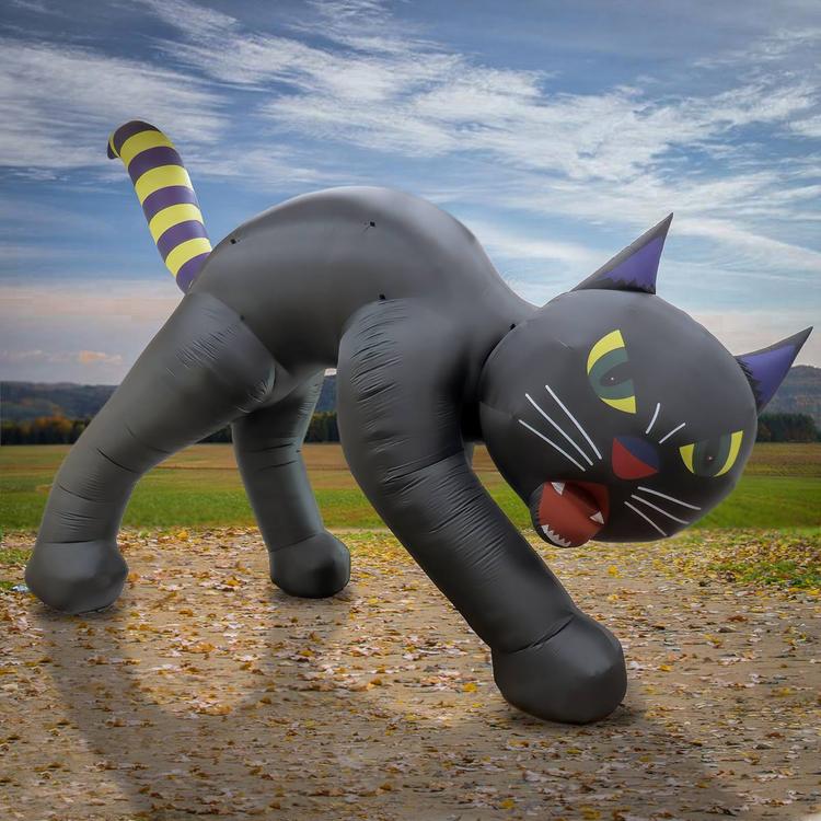 National Tree 20ft. Inflatable Halloween Black Cat