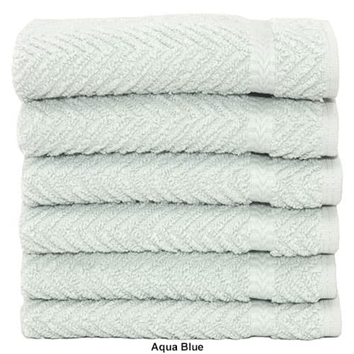 Linum 6pc. Herringbone Washcloths Set