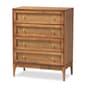 Baxton Studio Ramiel Modern Ash Walnut Wood 4-Drawer Chest - image 1